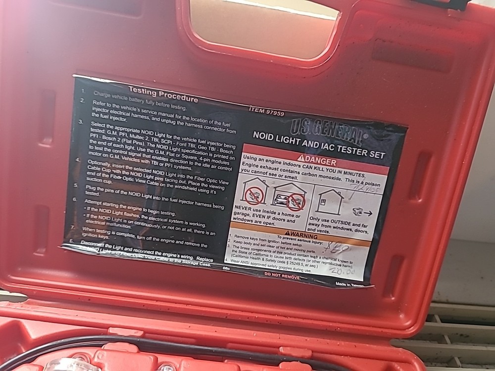 US General Noid IAC Light Tester Set 9 PC READ!