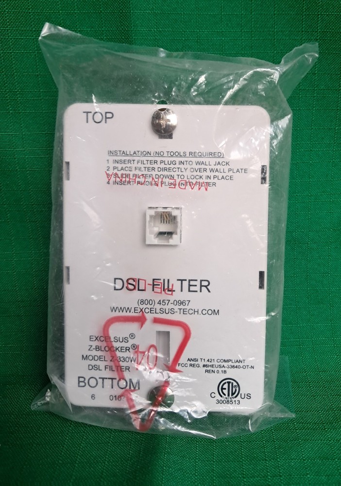 2 WIRE DSL Filter - For Single Line Phones 2 Wire
