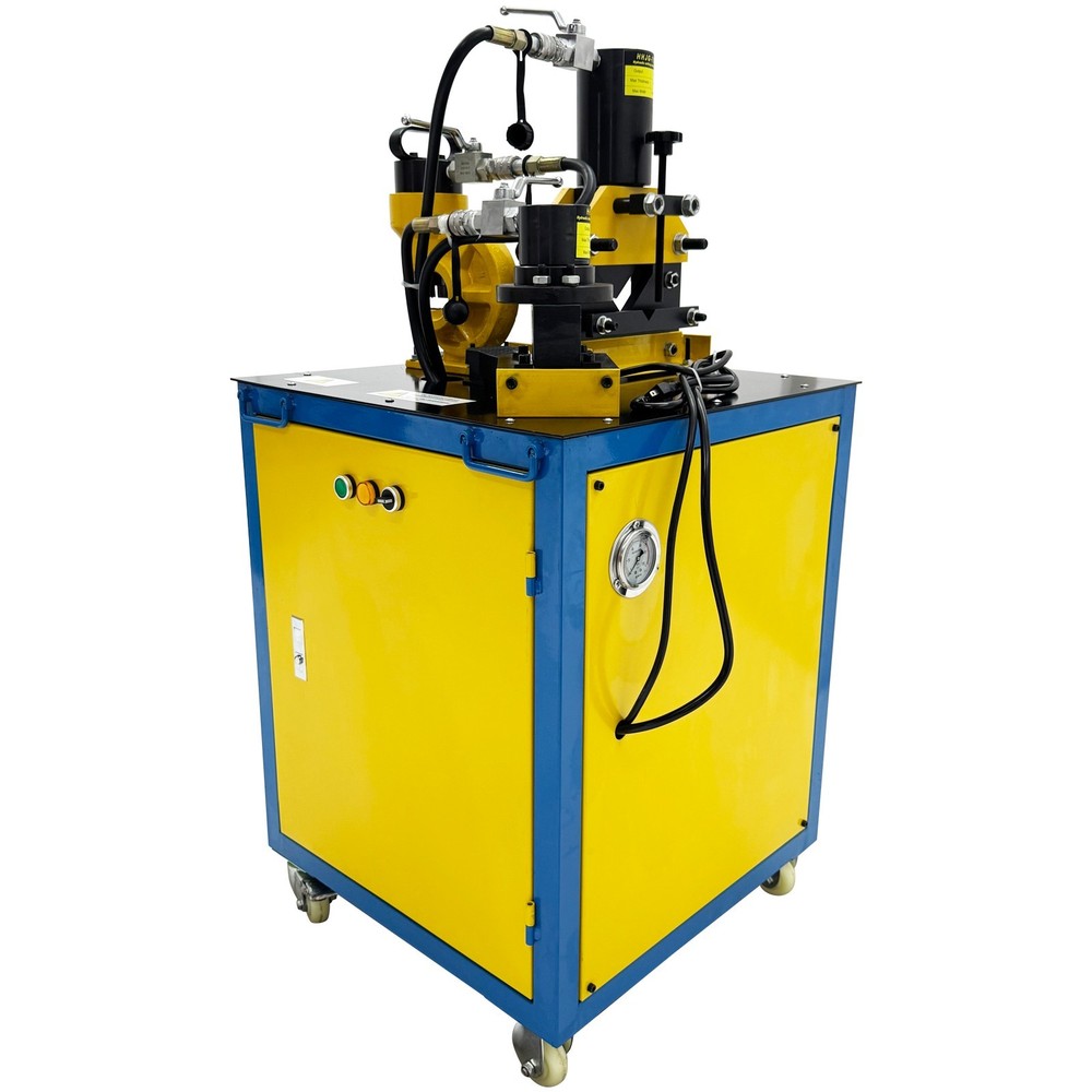Electric Hydraulic Angle Iron Processing Machine Cutting Punching Chamfering