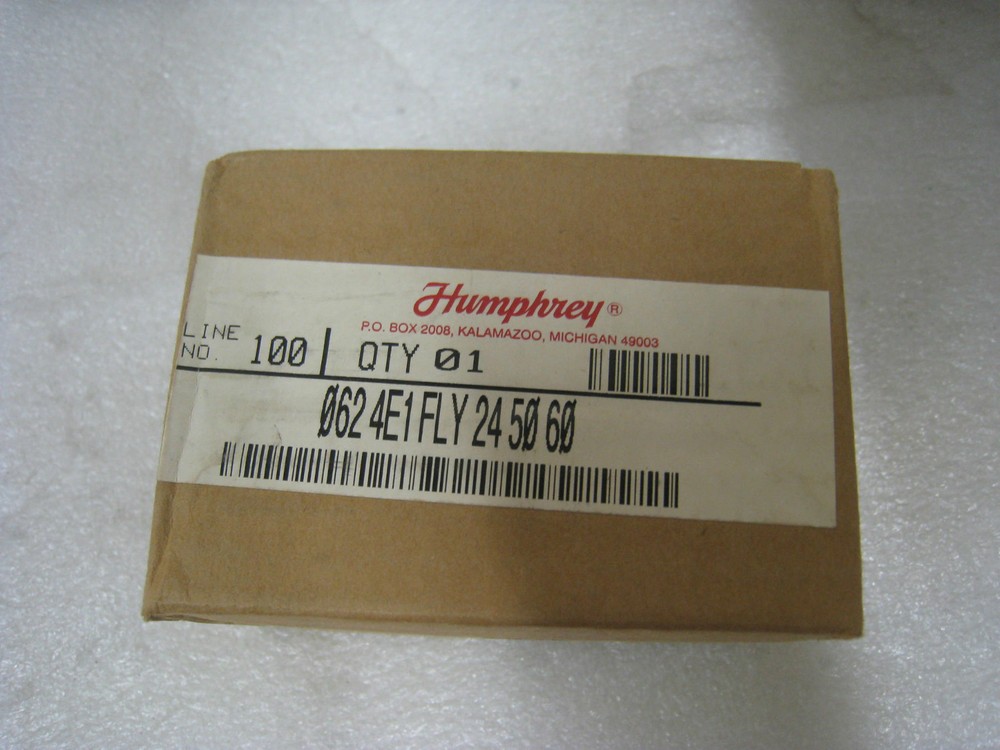 Humphrey 062 4e1 Solenoid Valve, General Purpose, 24 VAC
