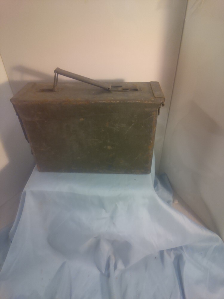Vintage Ammunition Metal Container Empty