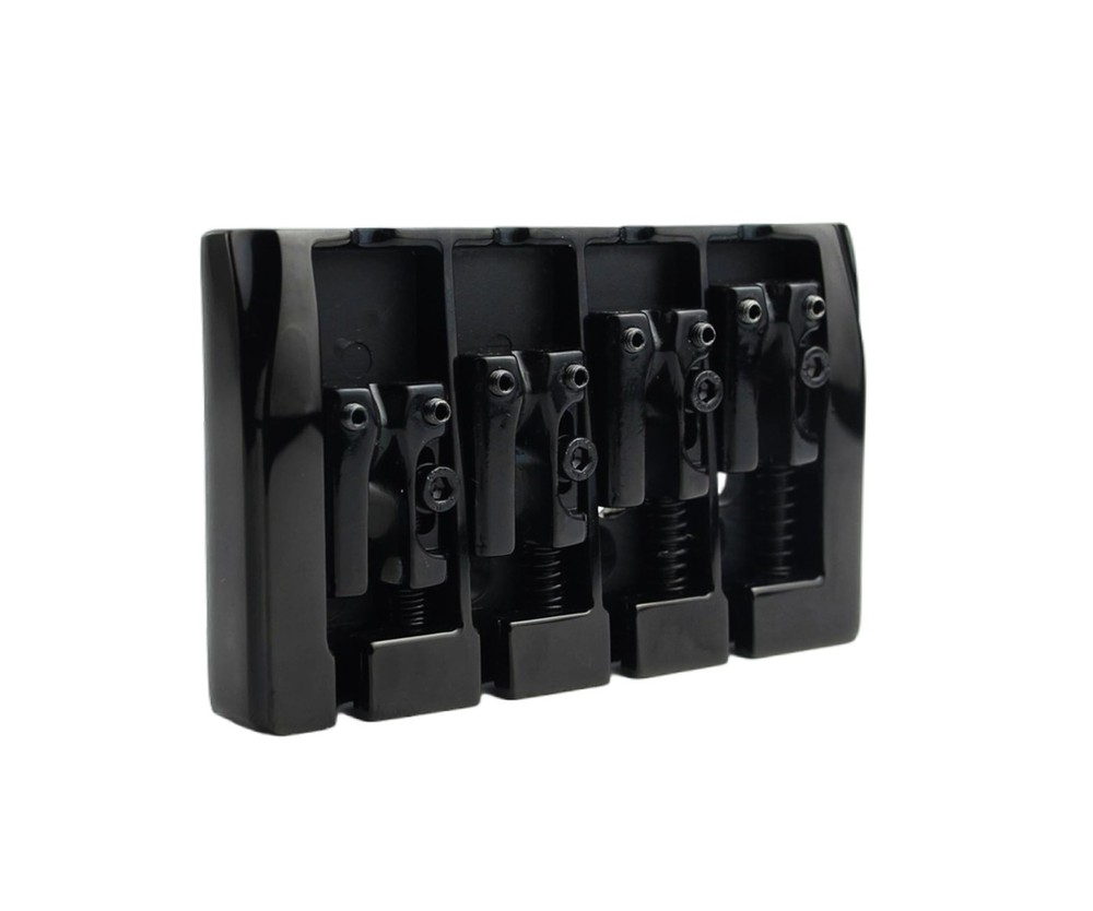 Guyker Bass Guitar Bridge, 4 String Fixed Bridges String Space 19mm Replaceme...