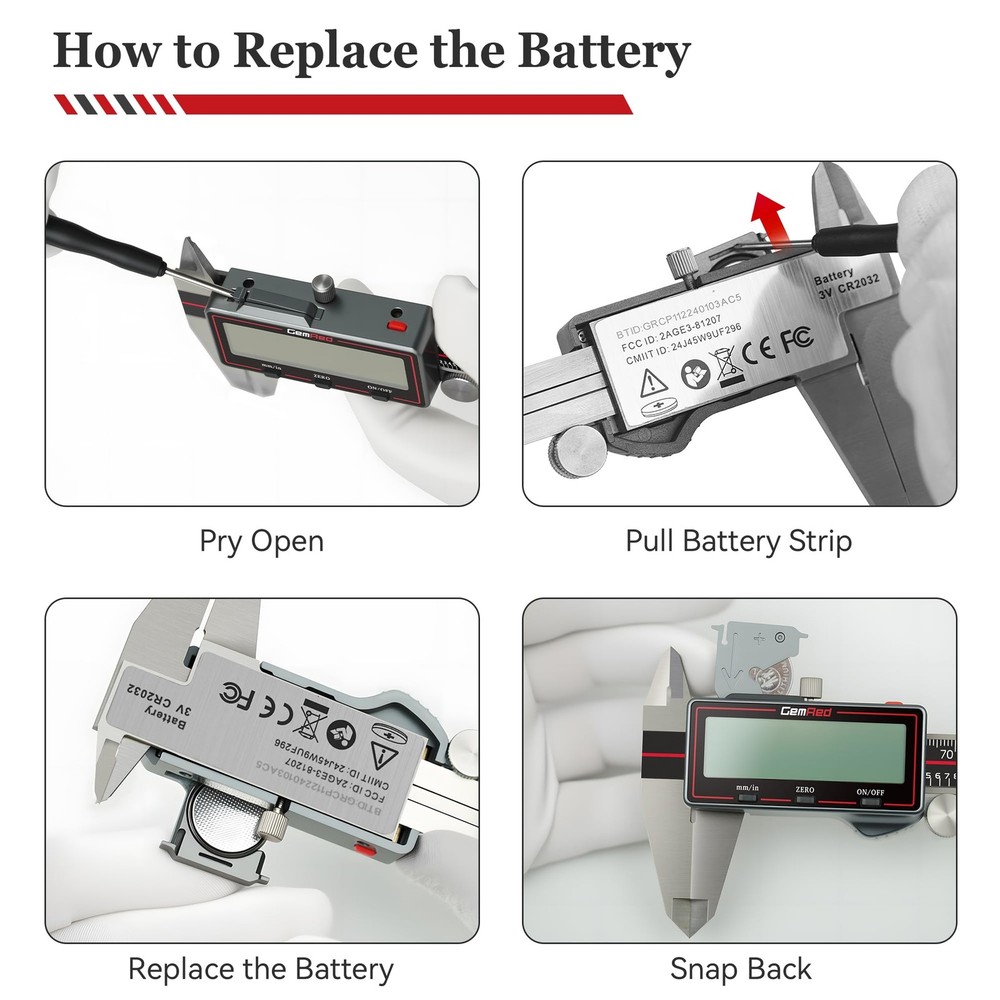 Wireless Digital Caliper 0-6 Inch/150mm, Wireless Data Transfer to Excel/Phon...