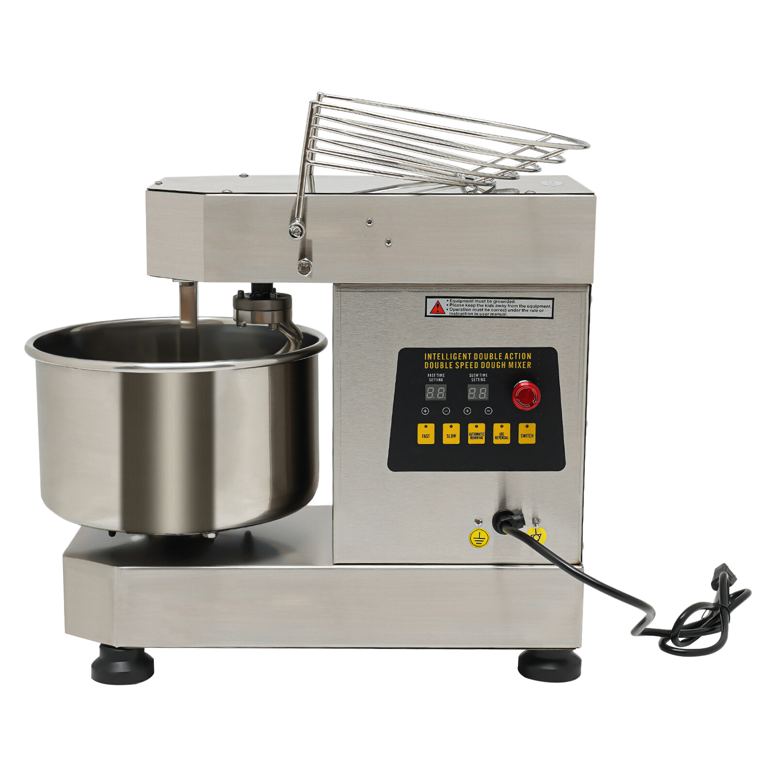 12Qt 2-Speed Commercial Food Mixer Electric Dough Mixer Pizza Bakery Mixer 750W