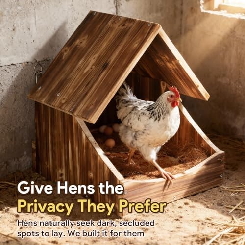 Chicken Nesting Boxes, Wall-Mounted Wooden Nesting Box,Specialized for Chicken