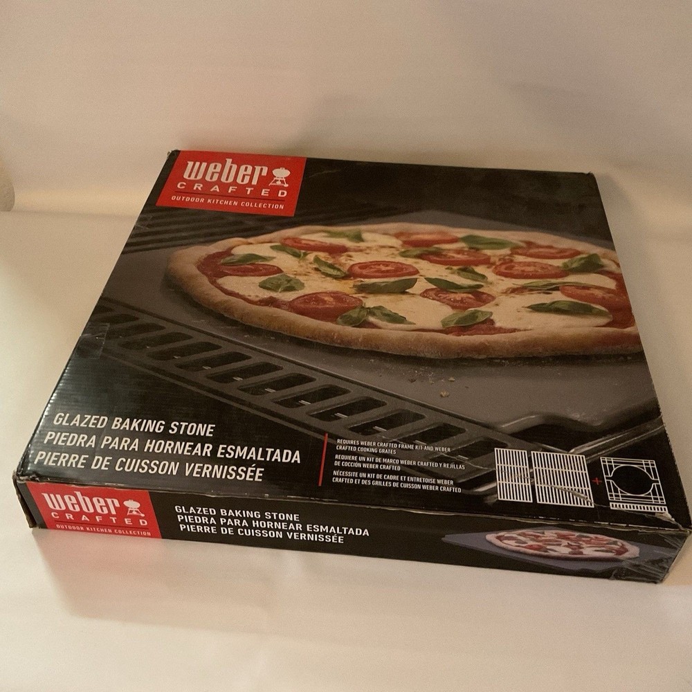 Weber Crafted Glazed Baking Pizza Stone 7671