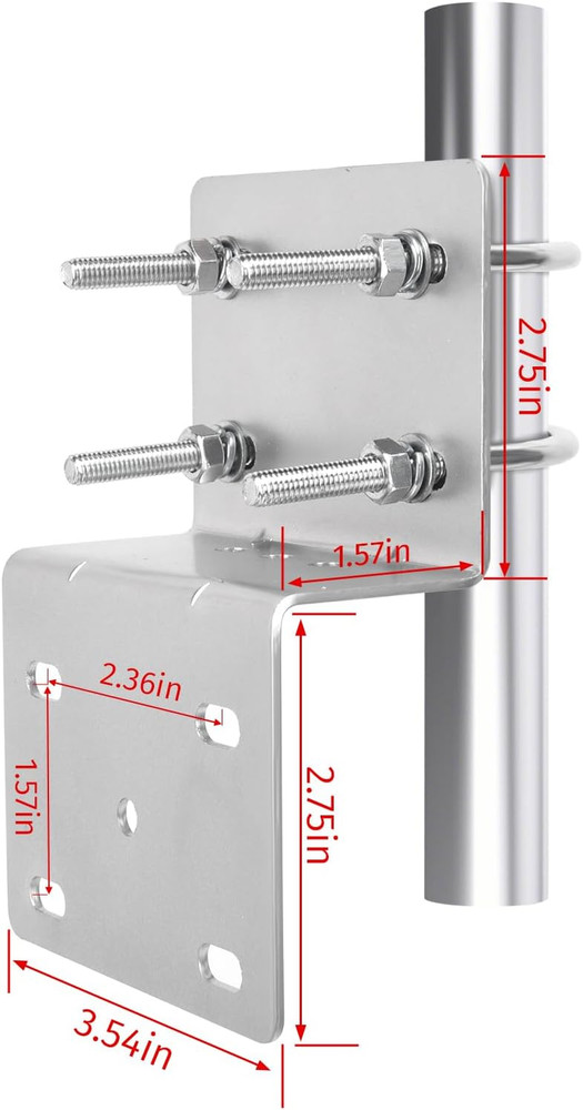 Pole Mounting Bracket, Antenna Mount Bracket, Heavy Duty Antenna Pole Mount, Out