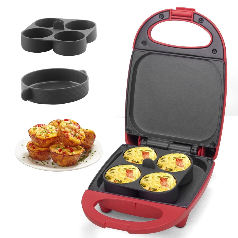 Egg Bite Maker with 2 Silicone Egg Molds for Breakfast Sandwiches, Breakfast ...