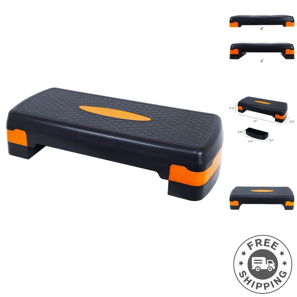 Multi-Color Adjustable Workout Step Platform - Safe & Portable Fitness Solution