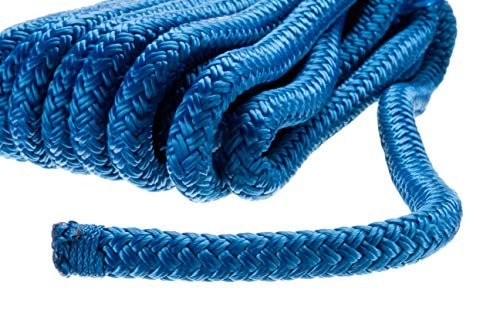 SEACHOICE Double-Braid Nylon Dock Line 1/2" x 20' 40411 Blue