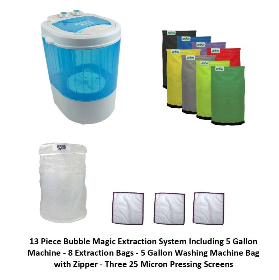 Bubble Magic Washing Machine 13 Piece System WITH 8 Bags/1 Machine Bag/3 Screens