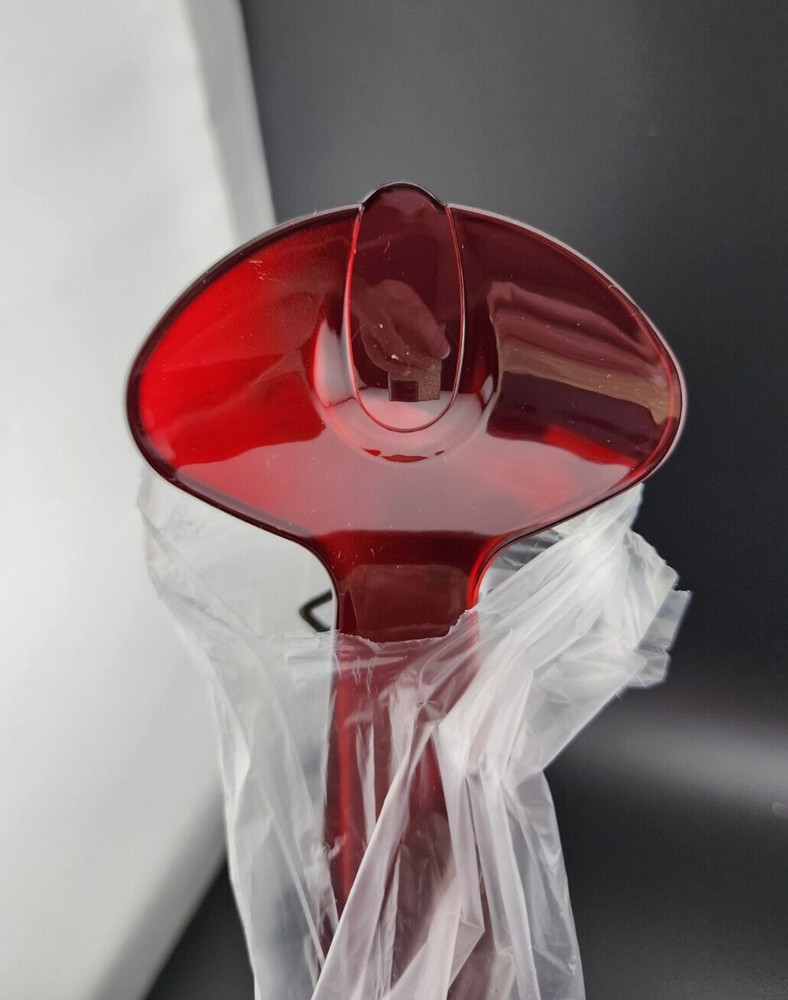 Tupperware Sheerly Elegant Serving Spoons Set Jewel tones Ruby Red New