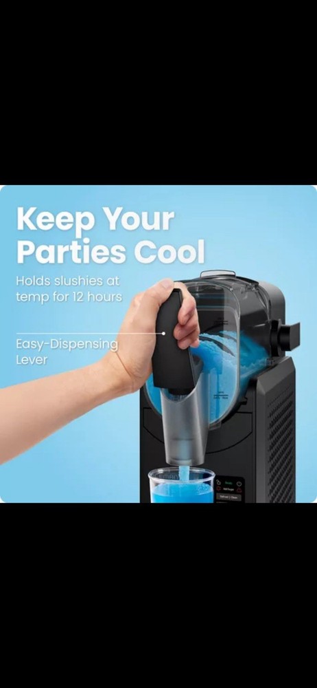 Slushy Maker 64oz Machine Adjustable Thickness 5 Drink Modes Iceman Slush-Ease