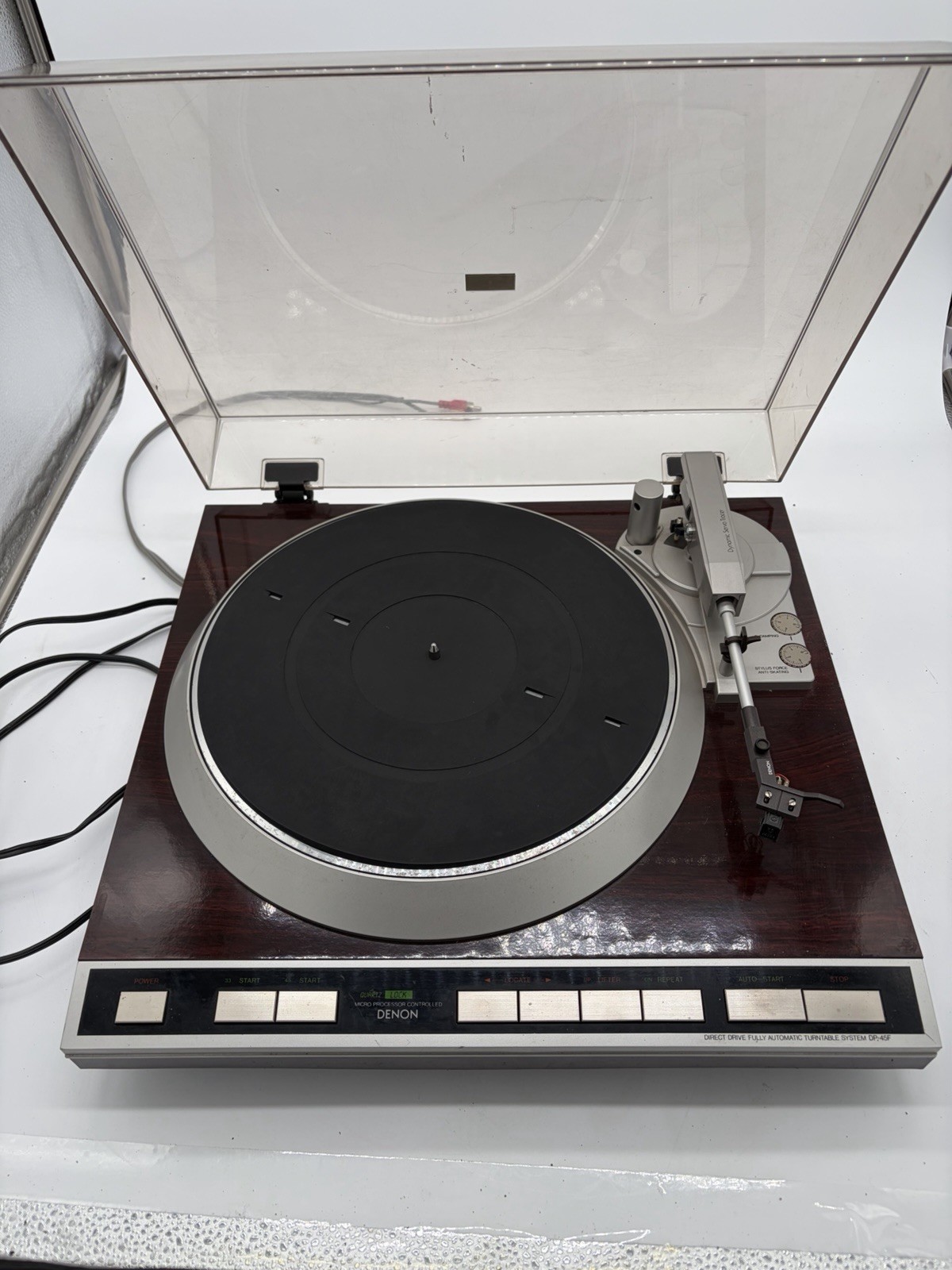 Denon DP-45F Direct Drive Fully Automatic Turntable Dynamic Servo Tracer Brown