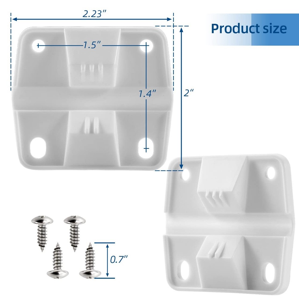 Cooler Plastic Hinges Replacement for Coleman - White