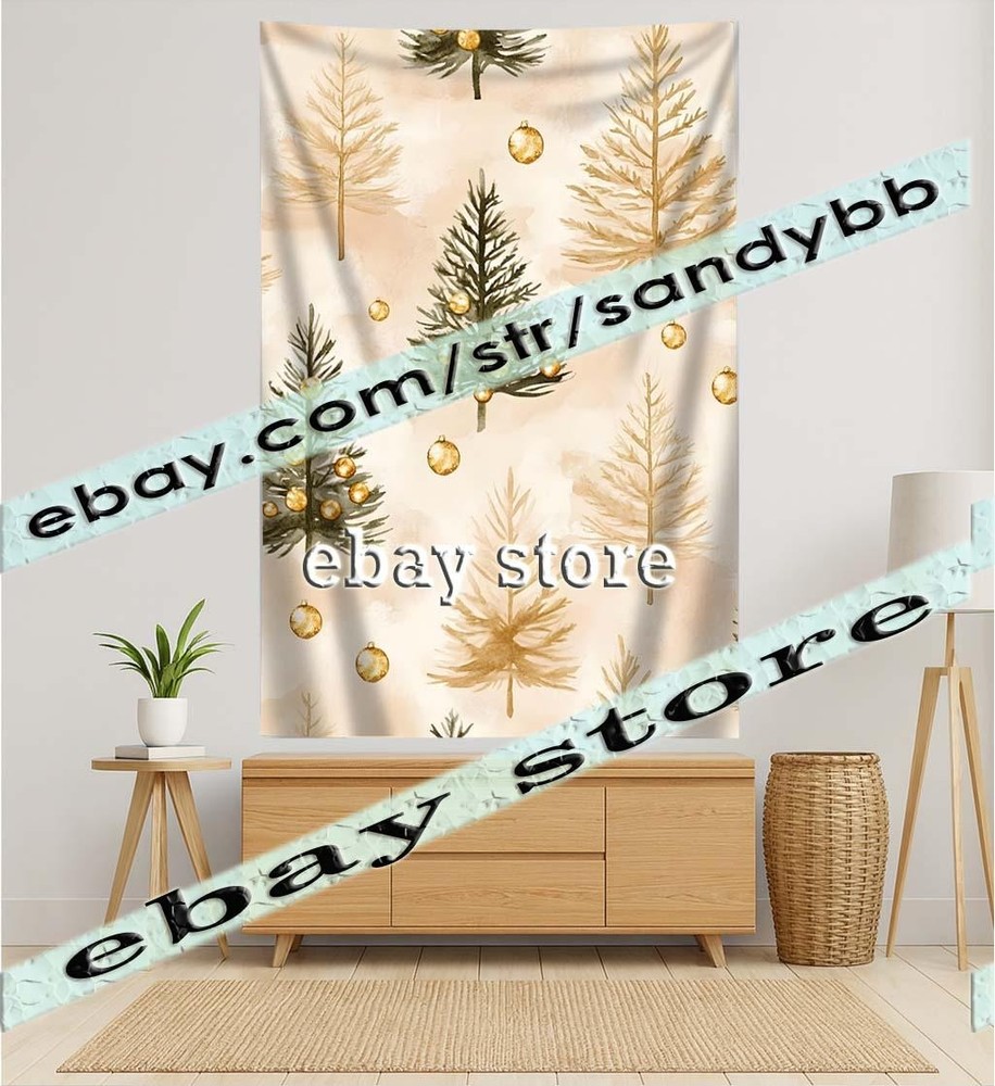 Tapestry Gold Tree Pattern Nordic Style 39X59 in