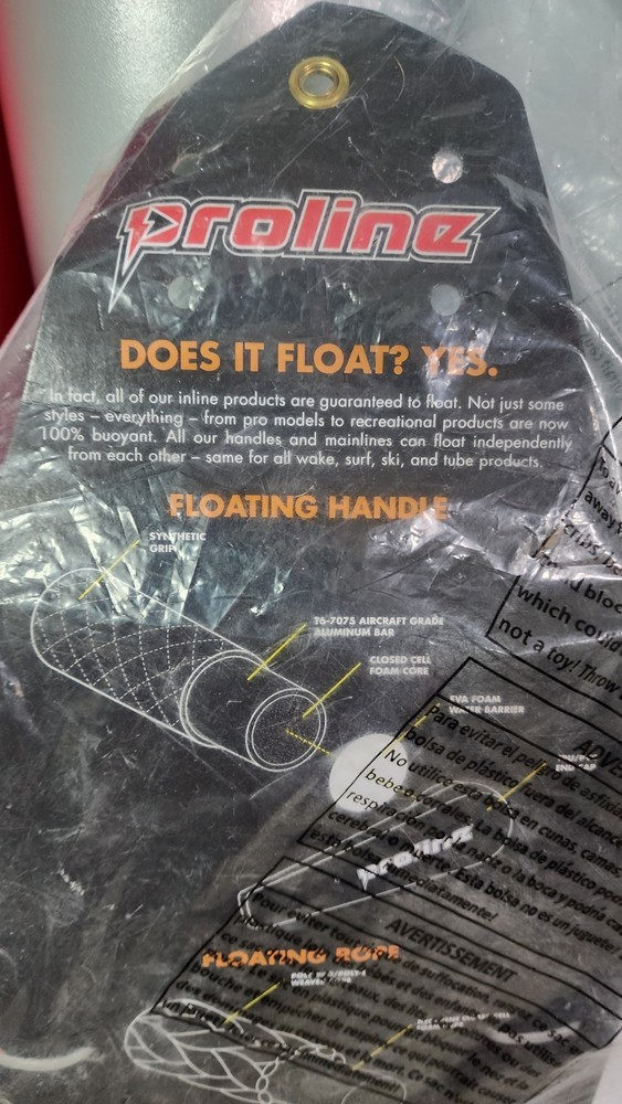 Proline Knotted Surf Rope 16' Rainbow Floating
