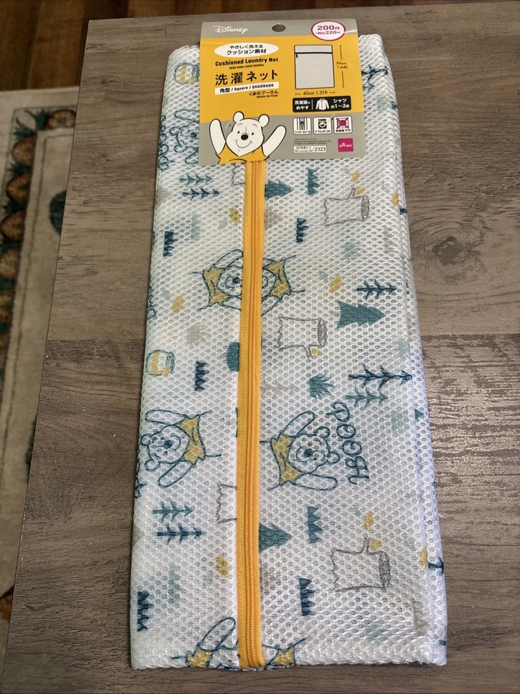 DAISO Dsney LAUNDRY NET -FINE - RECTANGULAR - Pooh Bear