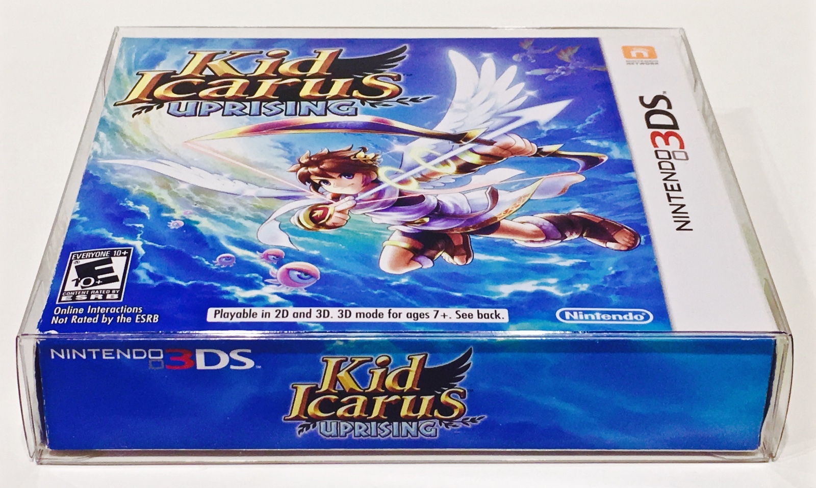 1 Box Protector for KID ICARUS UPRISING Nintendo 3DS NTSC Clear Plastic Case