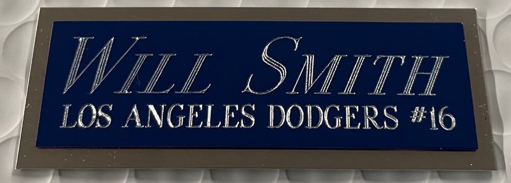 WILL SMITH DODGERS NAMEPLATE FOR AUTOGRAPHED Signed Baseball Display cube CASE