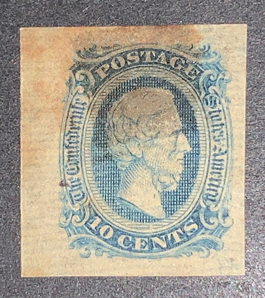 Travelstamps: US Stamps CONFEDERATE CSA SCOTT #11 MINT NG 10 cent denomination