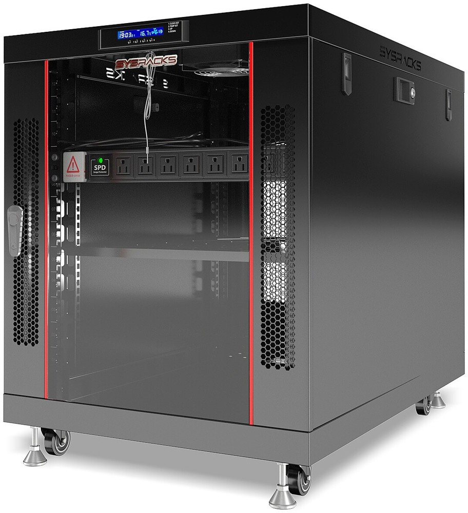 Sysracks 12U Server Rack Cabinet Premium Network Enclosure 35" Depth