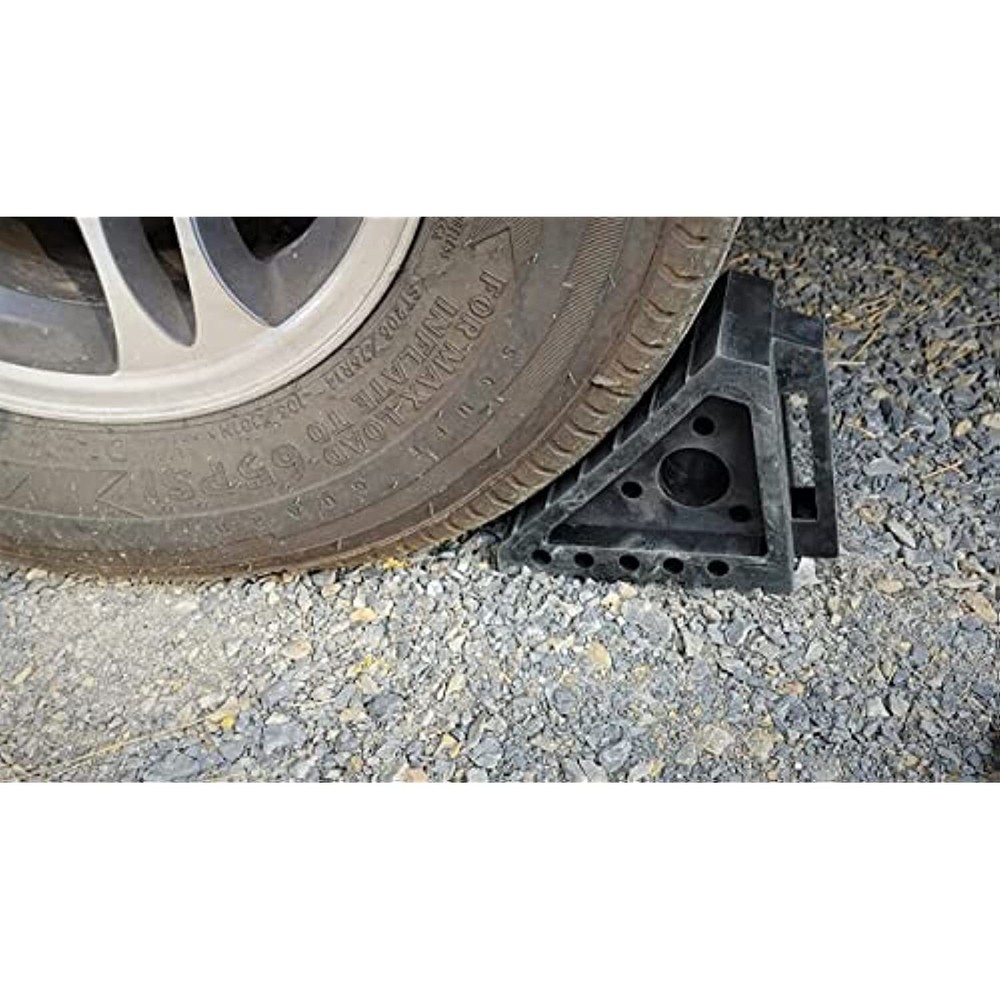 Performance Tool W41001 All Weather, Oil Resistant Solid Rubber Wheel Chock