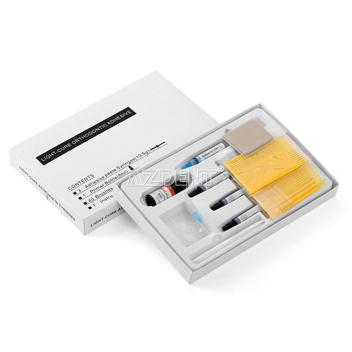 Dental Bracket Braces Glue Ortho Bonding Light Cure Resin Composite Kit