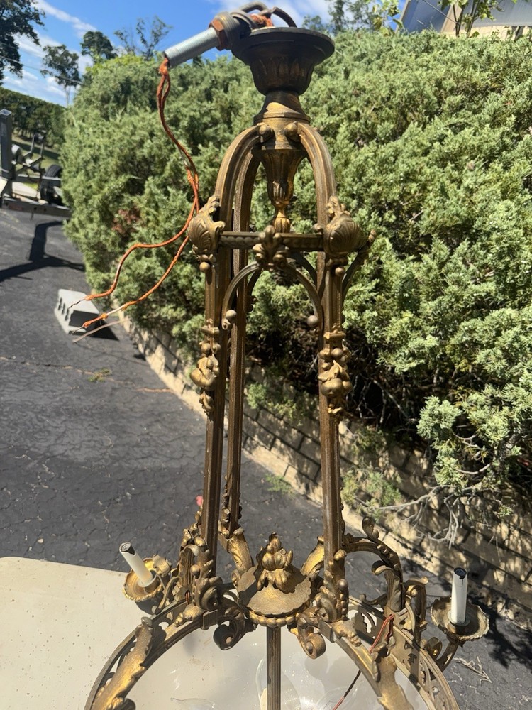 Antique Brass Chandelier