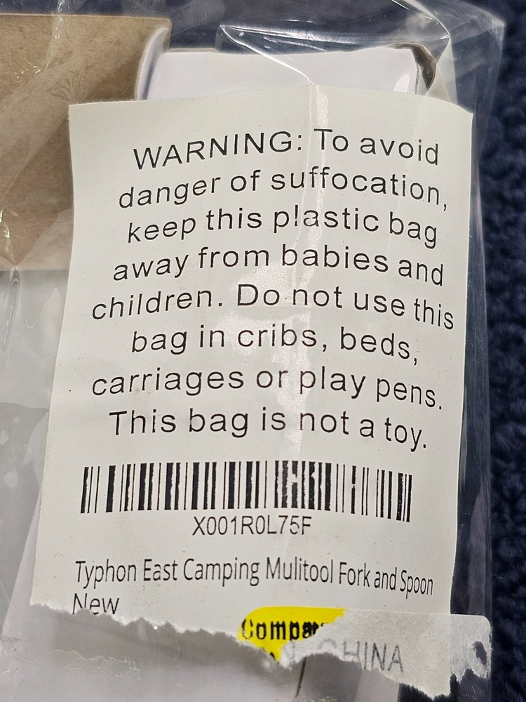 (QTY 2) TYPHON EAST CAMPING MULTITOOL FORK AND SPOON