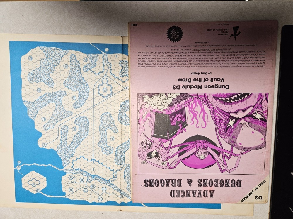 ADVANCED DUNGEONS & DRAGONS DUNGEON MODULE D1 D2 D3 COMPLETE MODULE SET TSR 1978