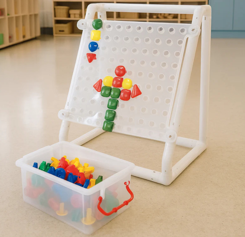 STEM Mega Pegboard Set, 100 Jumbo Pegs w/ Stand , Sorting, Patterns, Fine Motor