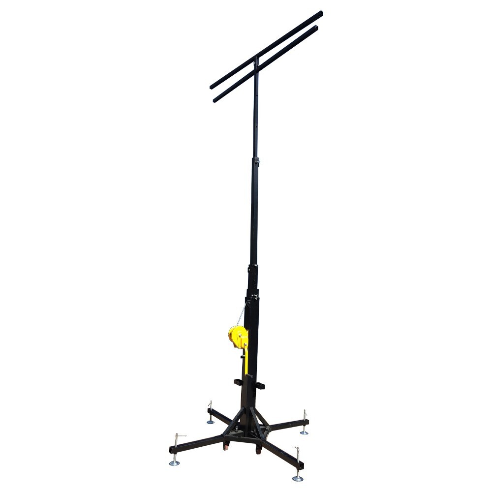 Height Adjust 2Layers Stage Bracket with 16 Lights Position Stand with Wheels