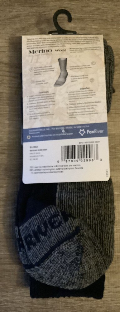 Fox River Bilbao Navy Medium 6-8.5