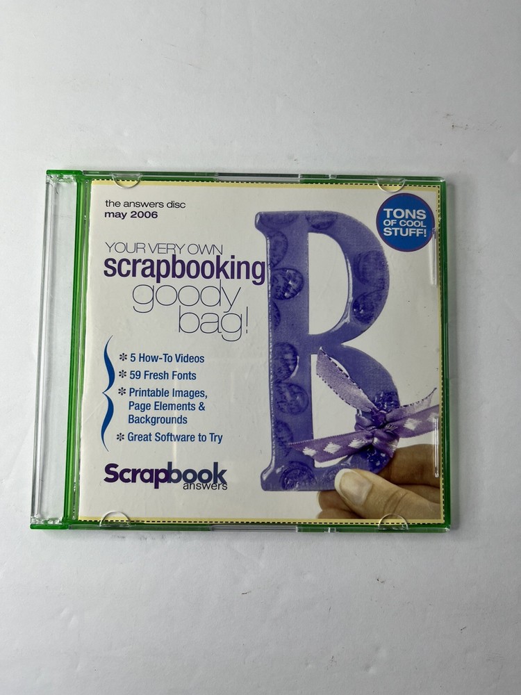 Scrapbook Answers PC CD scrapbooking projects May 2006