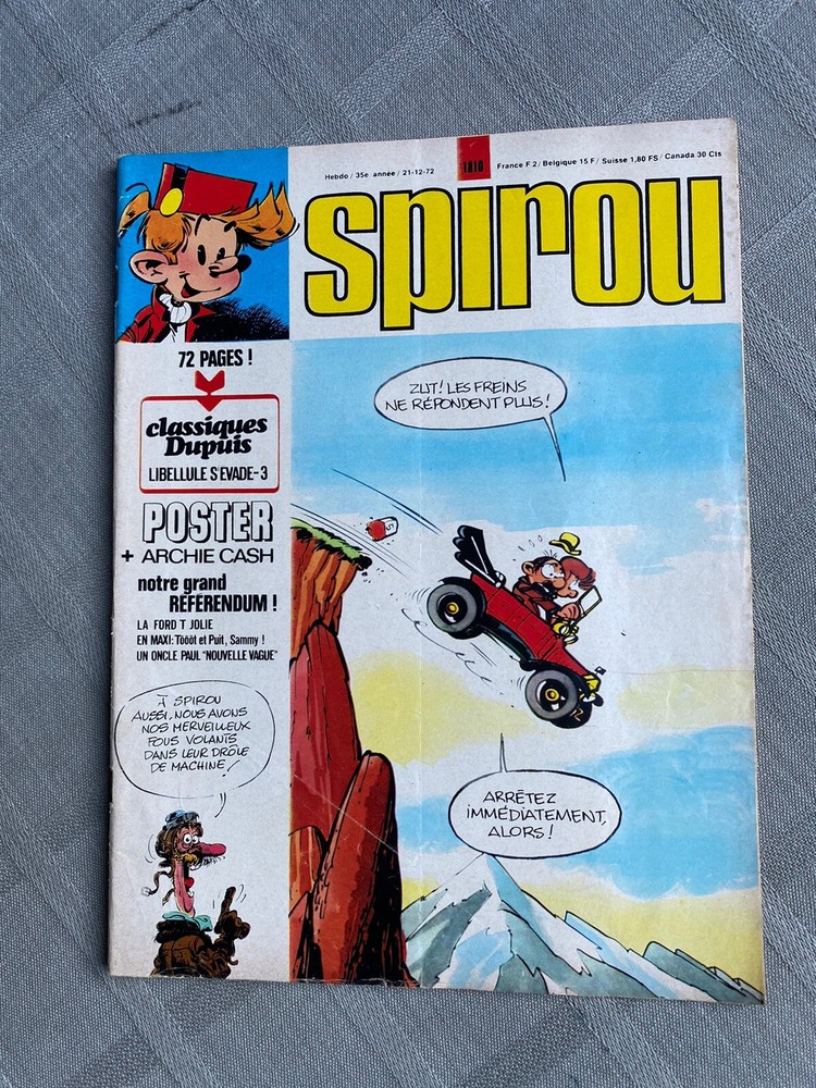 View Spirou No. 1810 Condition Correct Full Supplements Classic Since + to Be
