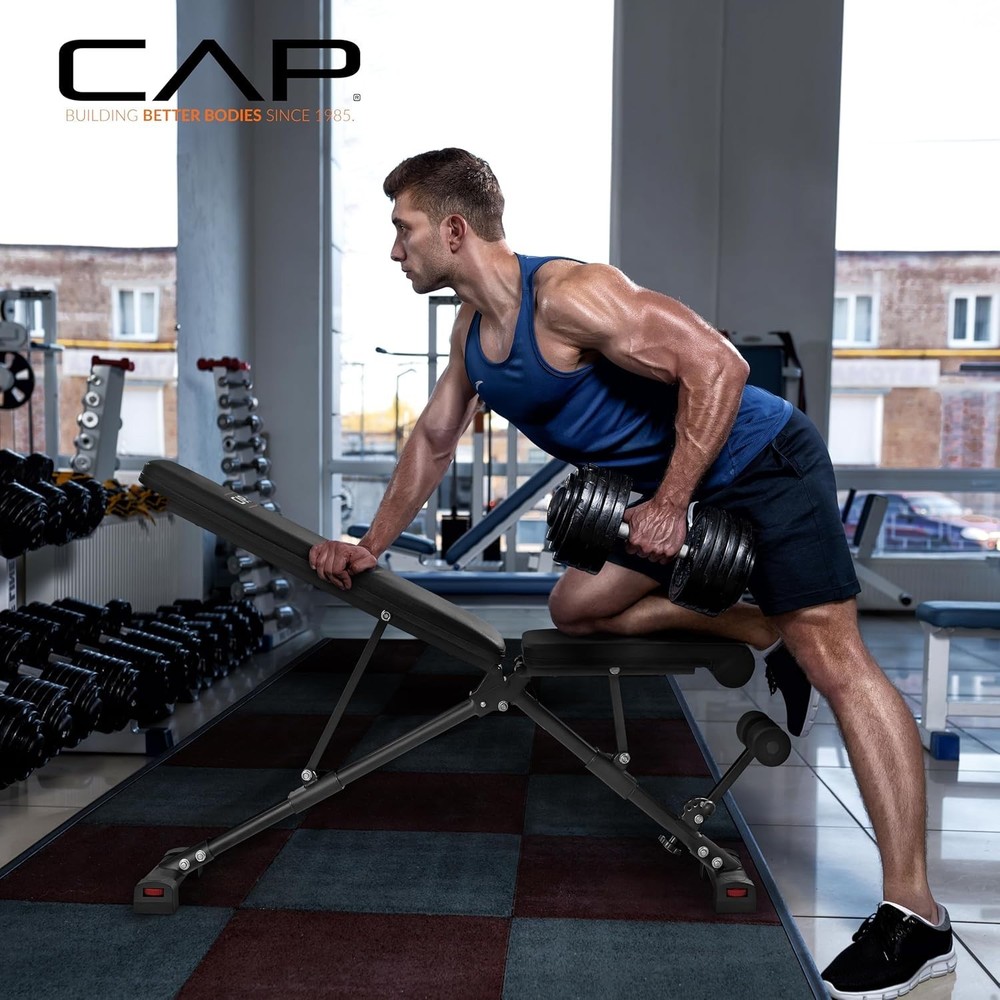 CAP Barbell Multi-Purpose Adjustable Utility Strength Training Weight Bench