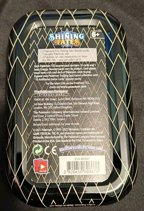 3 Empty Pokemon Mini Tins