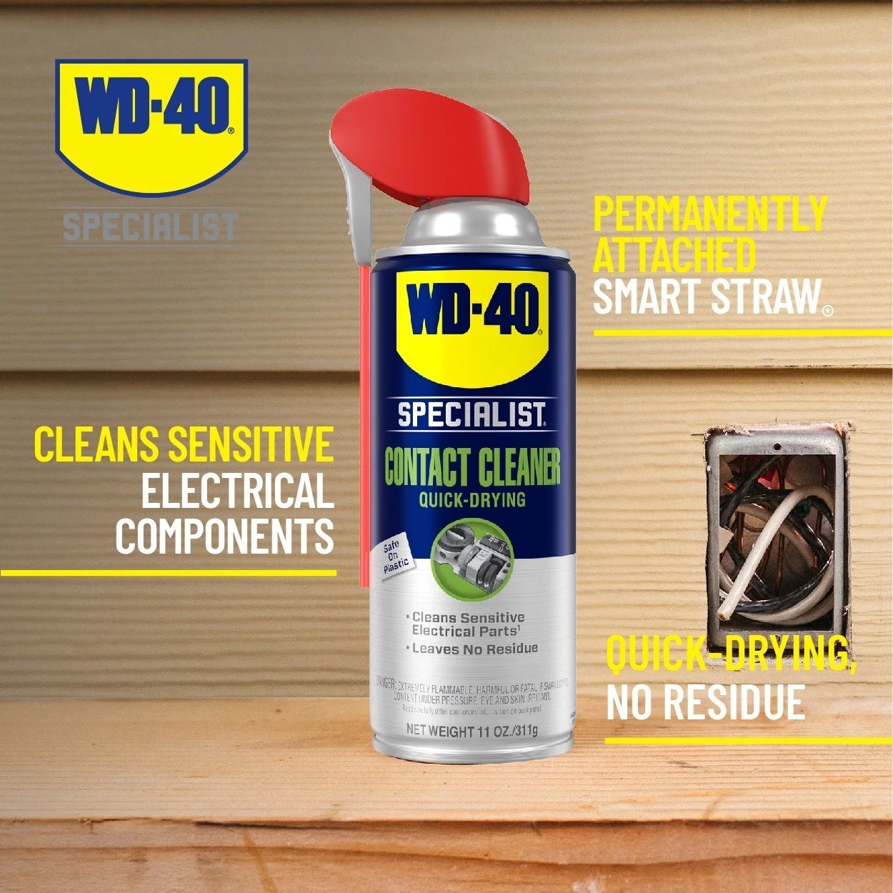 WD-40 Specialist Electrical Contact Cleaner, 11 oz