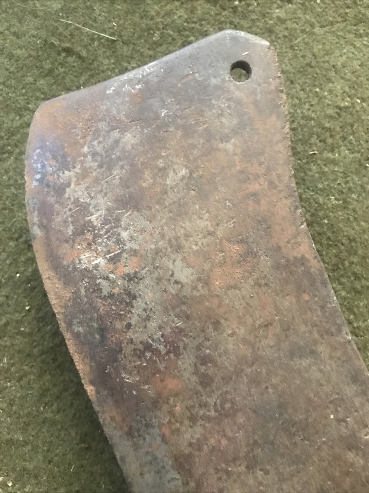Cleaver Antique PRIMITIVE HANDMADE Blacksmith Unique Early.