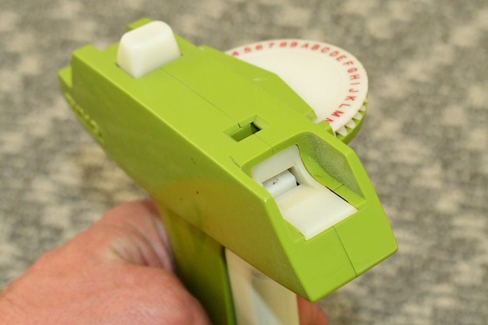 Vintage Dymo Label Maker Printer - Green & White