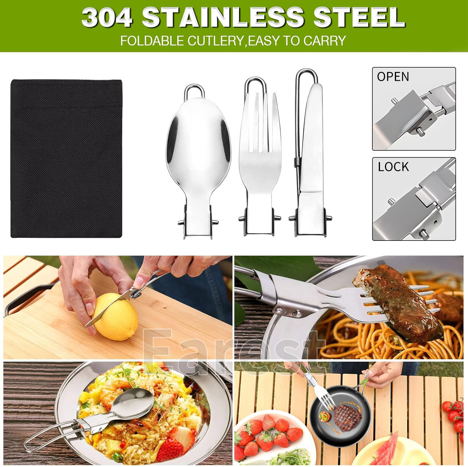 13Pcs Portable Camping Cookware Mess Kit Hiking Kettle Cooking Bowl Pot Pan Set