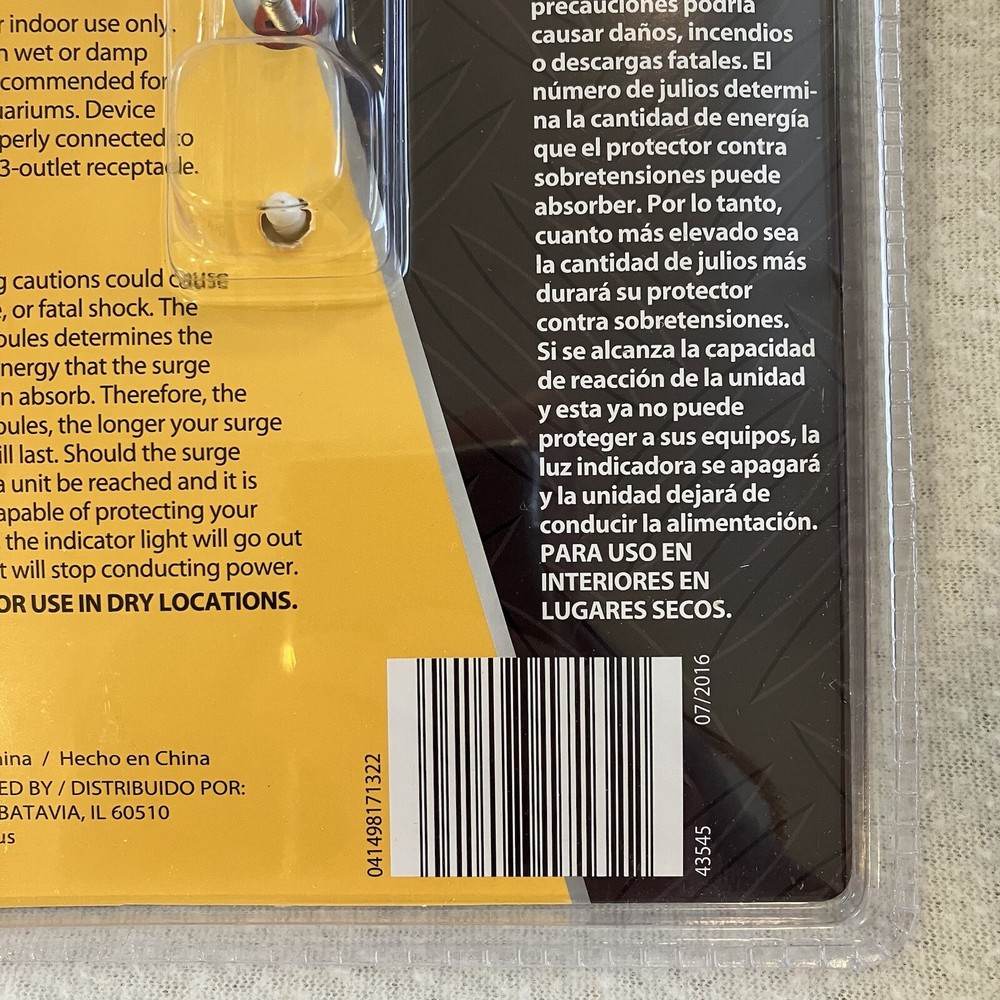 ELECTRICAL WORK ZONE 6-OUTLET SURGE PROTECTOR CUBE - Great Protection