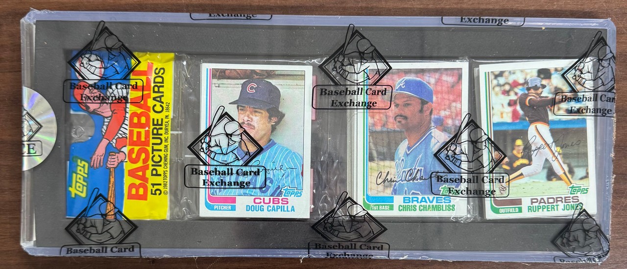 1982 Topps Baseball Rack Pack BBCE Wrapped & Sealed