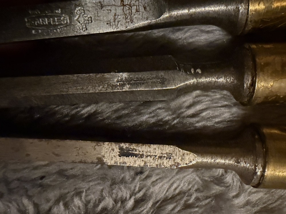 3 Marples Shamrock Chisels