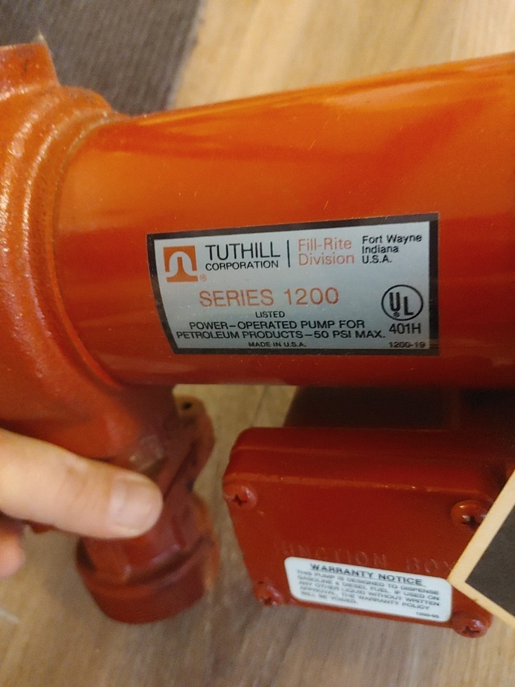 Fill-Rite 1200 Pump. 12Vdc
