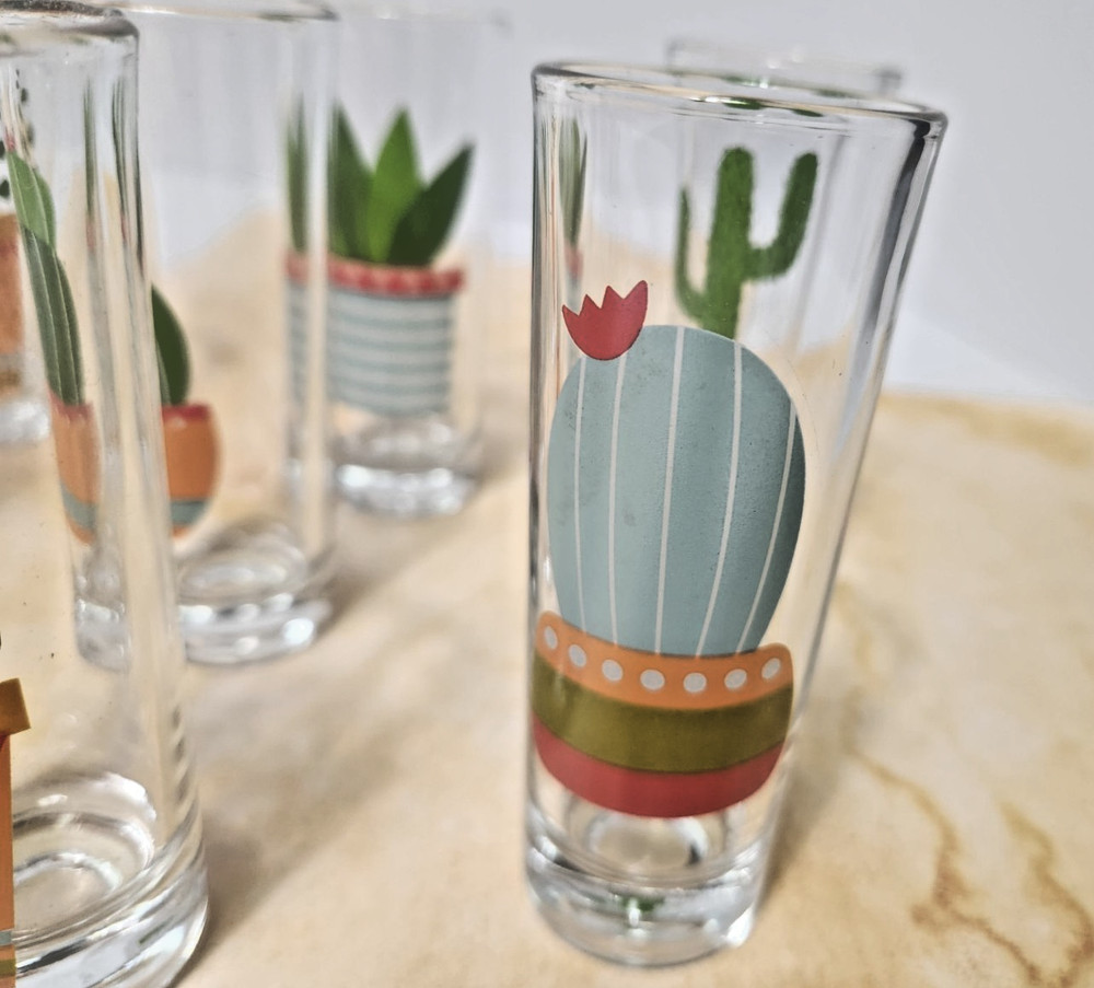 10-PK Cactus Shot Glasses