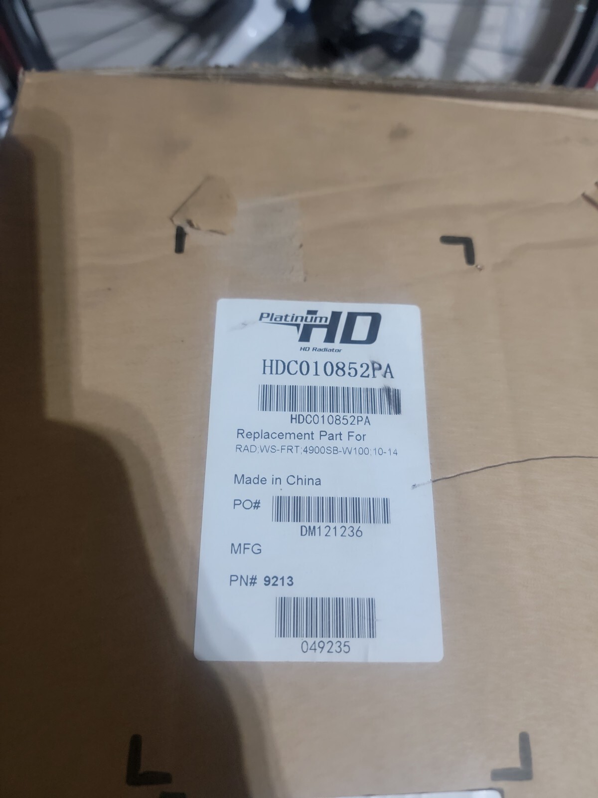 hdc010852pa RADIATOR FORKFLIFT TOYOTA