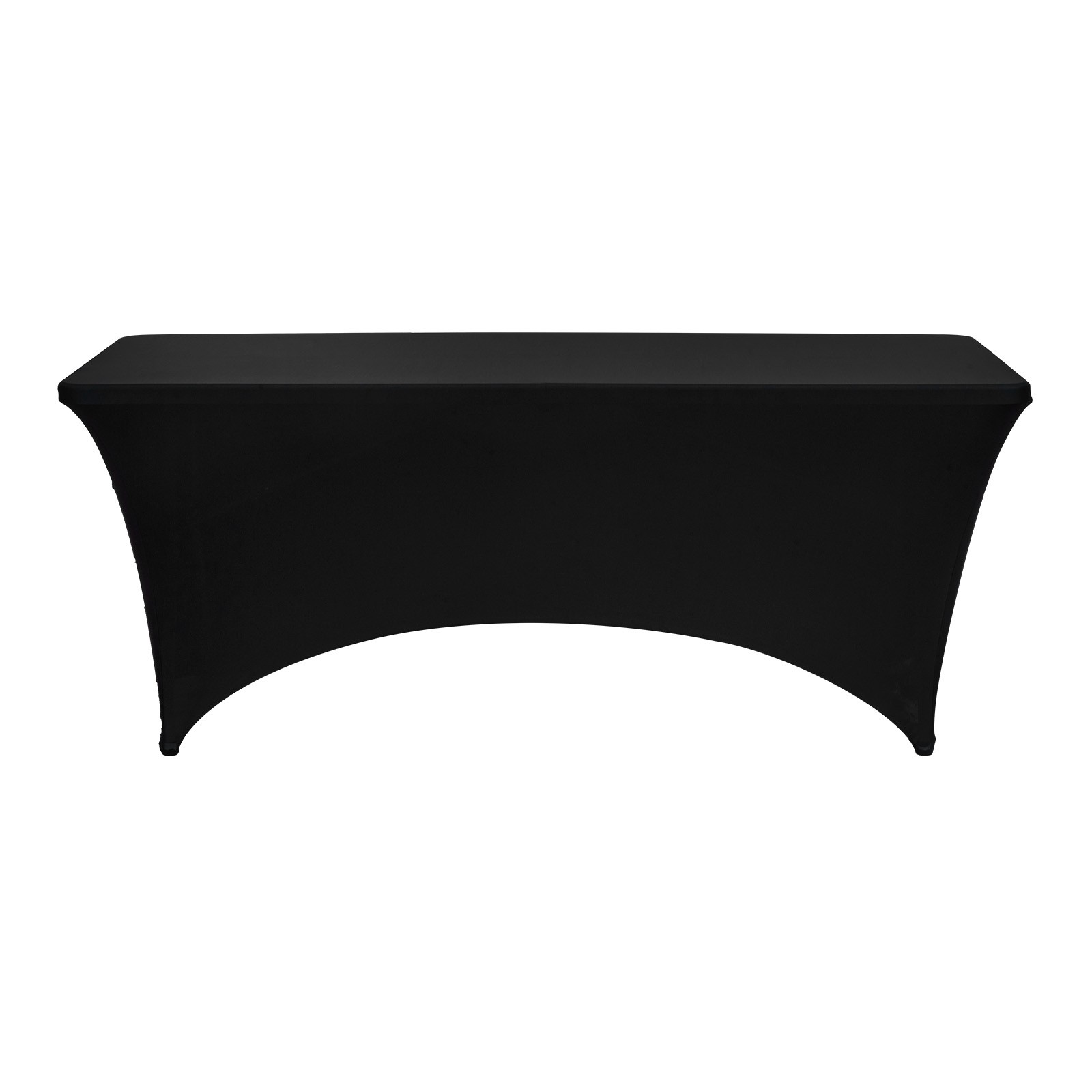 Uimoso 10 Pack Stretch Spandex Table Covers for 6FT Tables - Black
