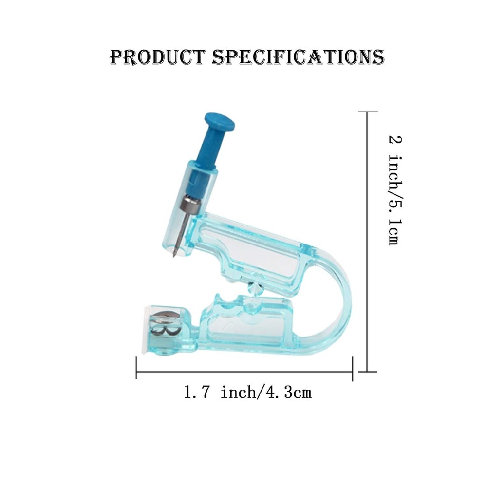 Ear Piercing Gun Kits, 8 Pcs Earring Unit Kit with Stud 4.0mm
